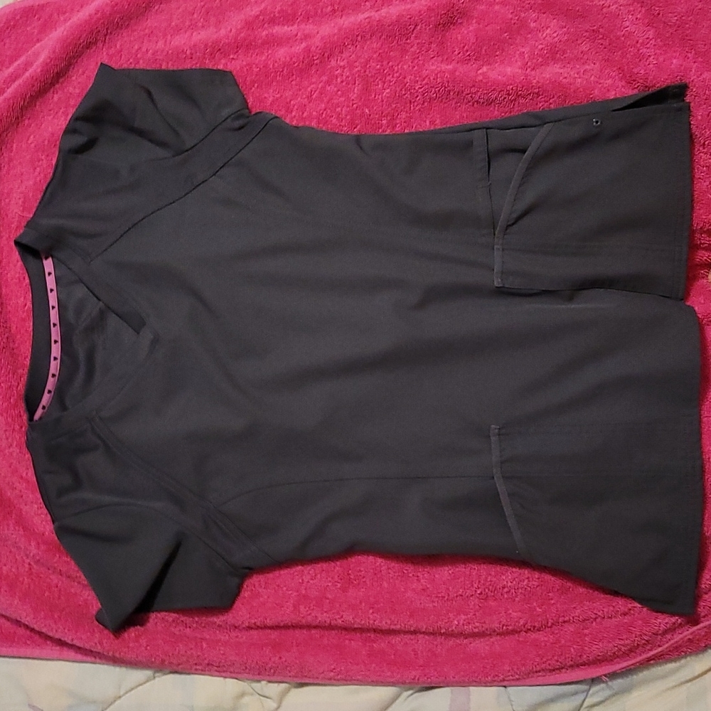X-Small Gray HeartSoul Jogger pants and Top Scrub Set